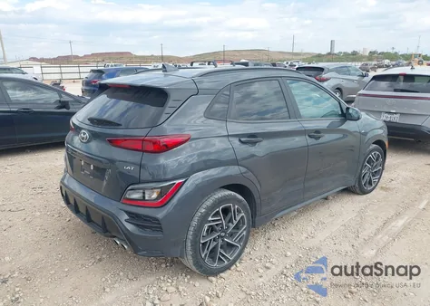 2023 Hyundai Kona N Line z USA, uszkodzony, nr VIN KM8K33A31PU993808